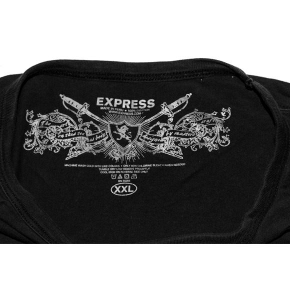 Express Men's Graphic Short Sleeve Crew Neck T-Shirt Size 2XL - Picture 5 of 5